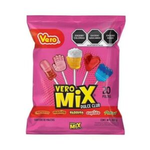VERO MIX CLUB DULCE PALETAS 20PZ 288g