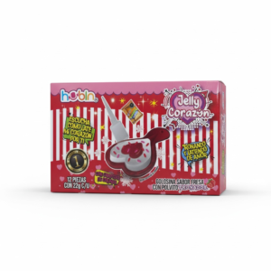 GUMMY JELLY CORAZÓN HUBIN 12PZ CON 22GR