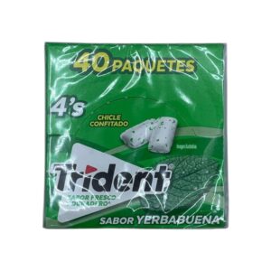 TRIDENT CHICLE MENTA 40PACK 208GR