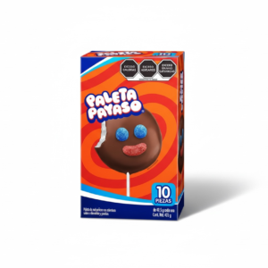 PALETA PAYASO 10PZ 435GR