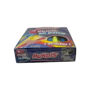 CHICLE EN POLVO MUNDI'S 20PZ 110GR